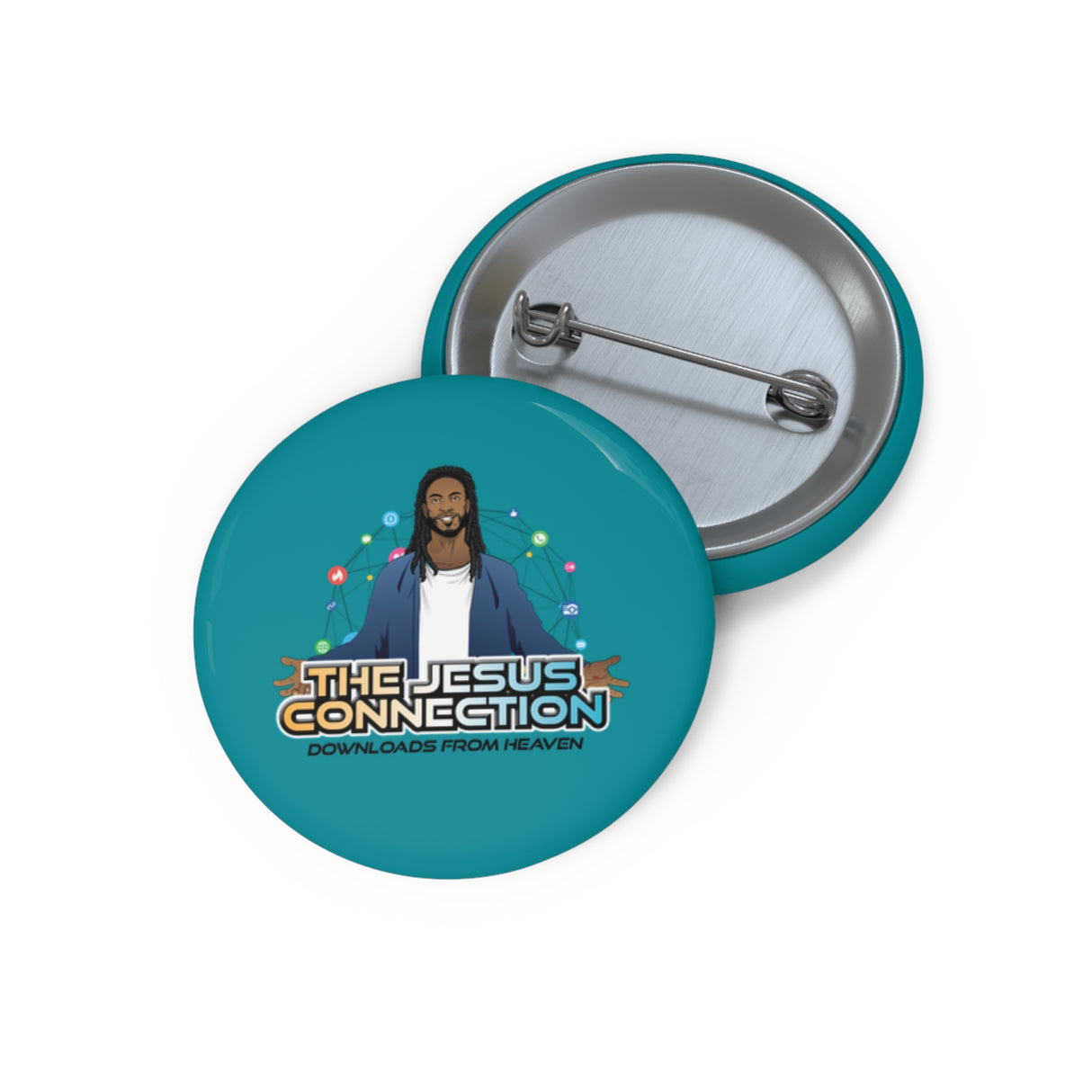 The Jesus Connection Pin Buttons