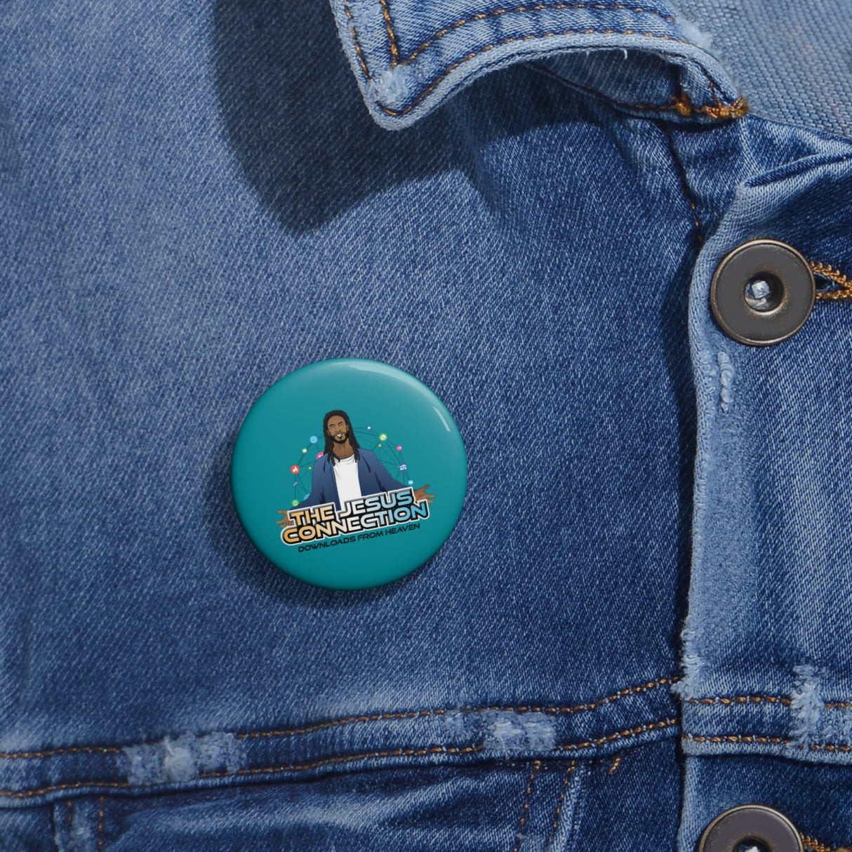The Jesus Connection Pin Buttons