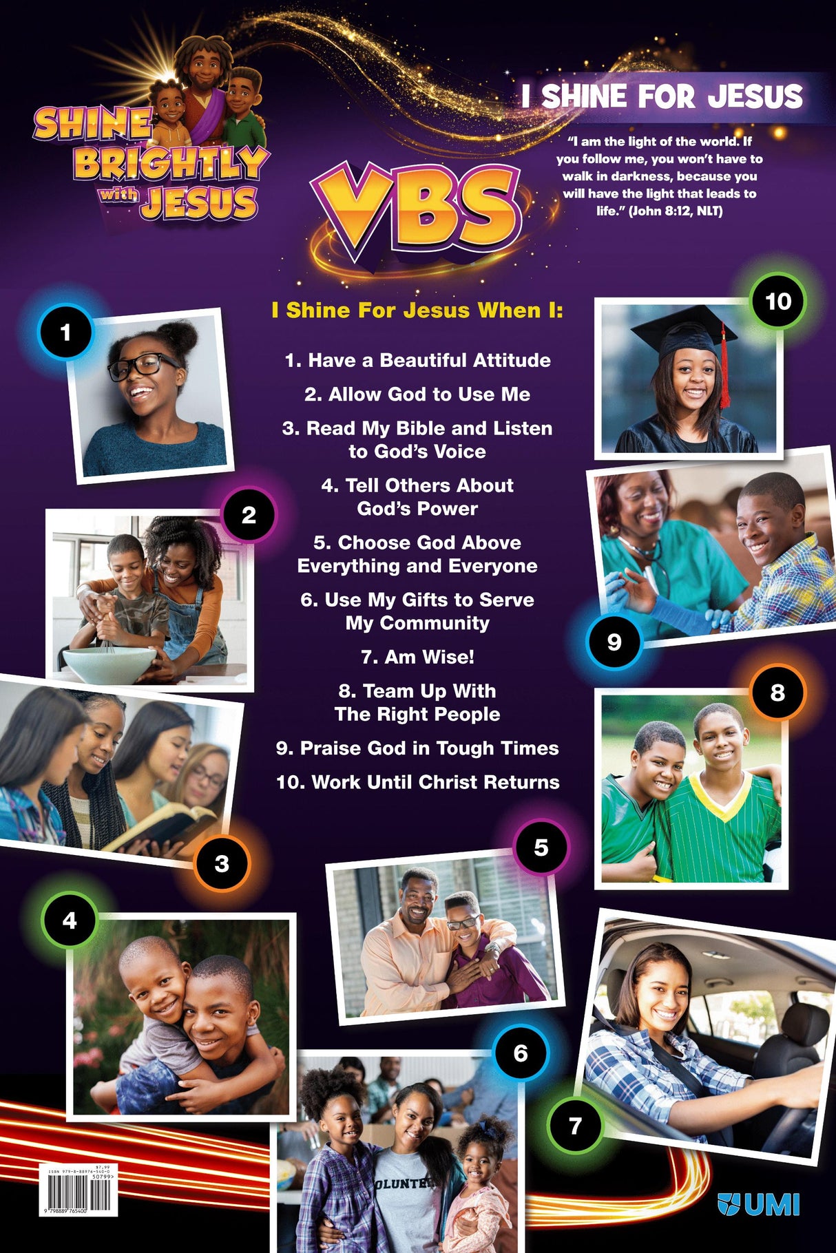 Life Application Poste Jr Teen VBS Shine Brightly w/Jesus