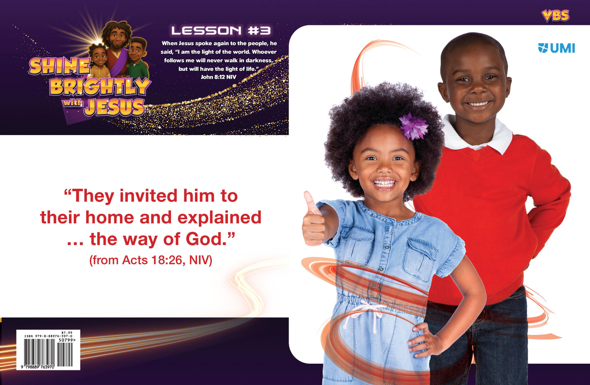 Bible Verse Posters Pre Pri VBS 2026 (10 pK) Shine Brightly w/Jesus