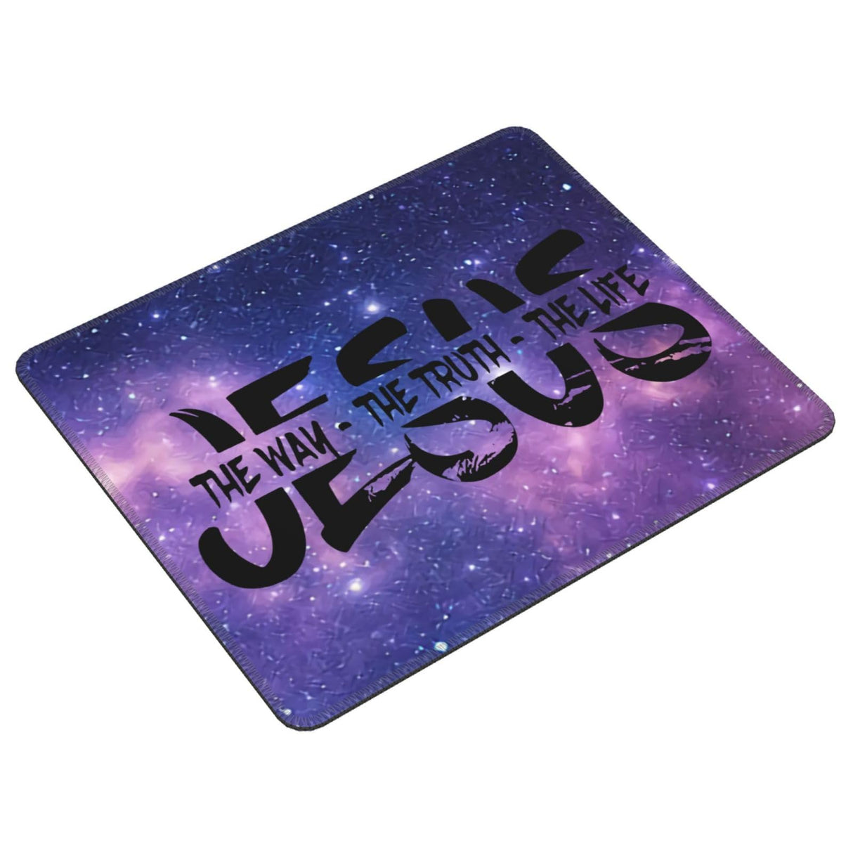 Jesus The Way, Truth, Life Mouse Pad Waterproof Mousepads for Laptop Desktop Computer,Size 8.6 X 7 Inch