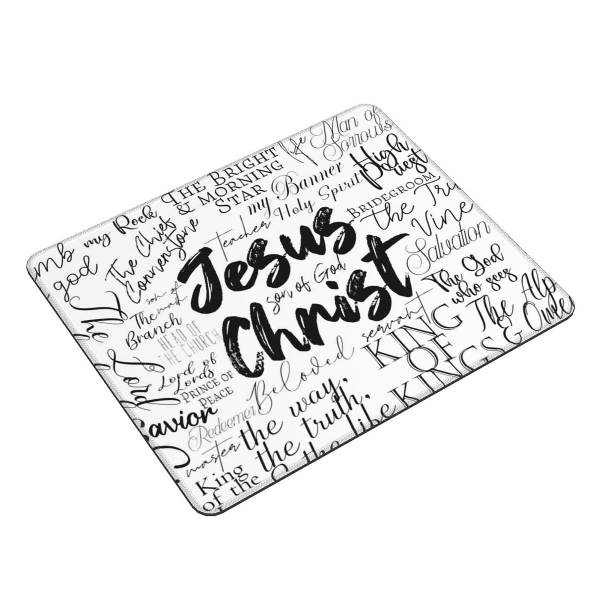 Jesus Faith Mouse Pad, Fashion Desktop Notebook Mouse Mat PC Gaming Desk Square Mousepads for Women Men