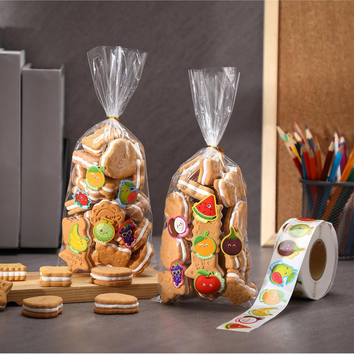 Geyoga 1000 Pcs Fruit of The Spirit Stickers Bible Religious Craft Stickers for Kids Sunday School Activity Party Supplies