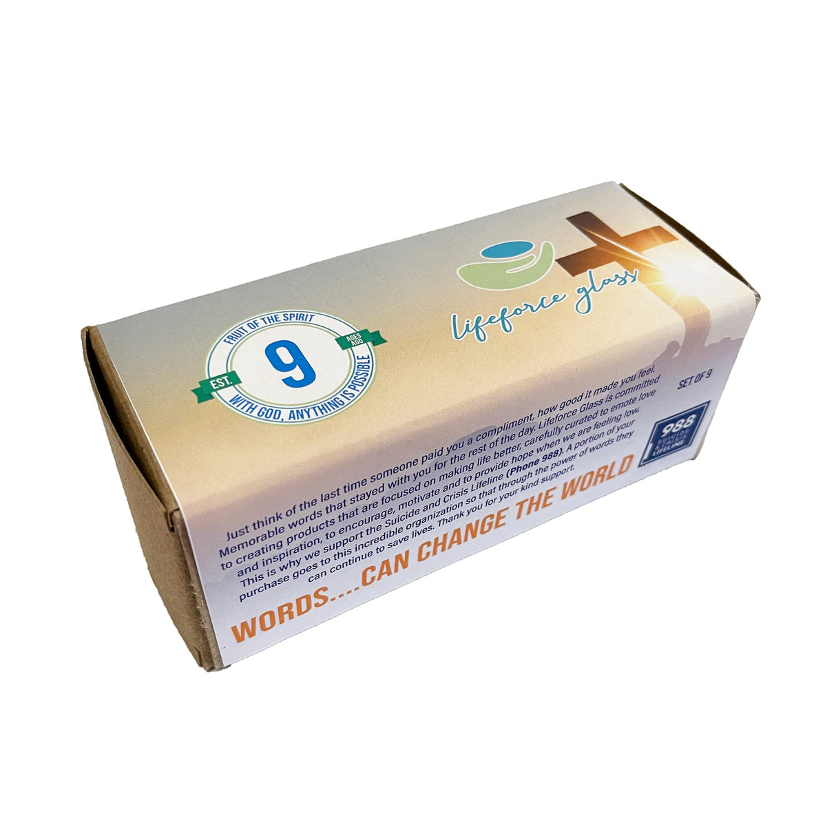 Fruit of the Spirit Glass Stones, 9 Beautiful Rocks, Each With a Word From the Galatians 5:22 Verse. Inspiring Christian Education Tool From Lifeforce Glass.