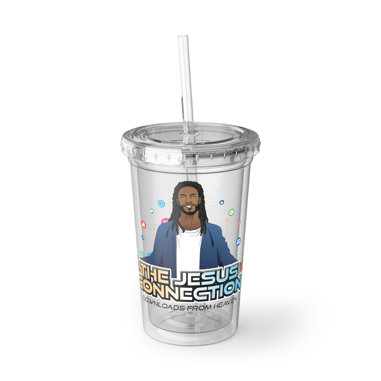 Jesus Connection Acrylic Cup | Inspirational Drinkware, Reusable Travel Cup, Motivational Gift, Summer Beverage Container