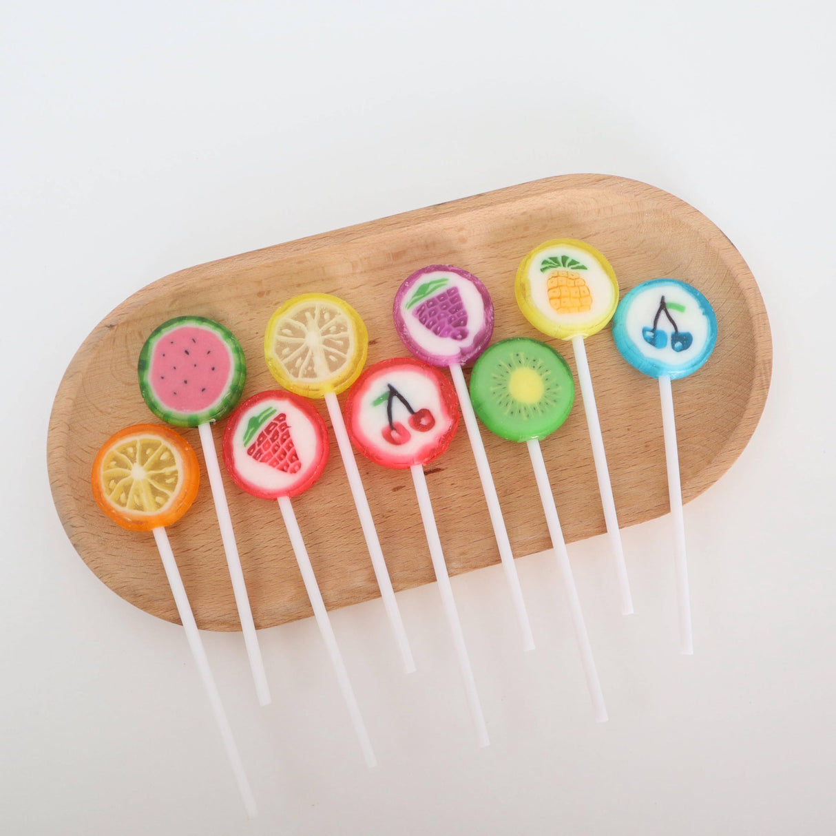 Fruit Slices Candy - Fruit Lollipops Bulk 1 lb Bag of Individually Wrapped Candy Suckers - Hard Candies Assortment - Great for Candy Buffet - Birthday Treat Bags - Yummy Candy for Kids and Adults