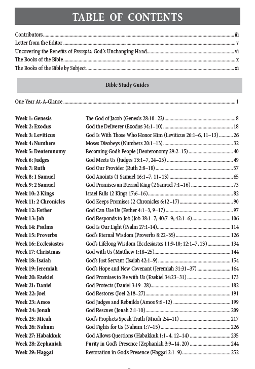 Precepts For Living®: God's Unchanging Hand (2026-2027)