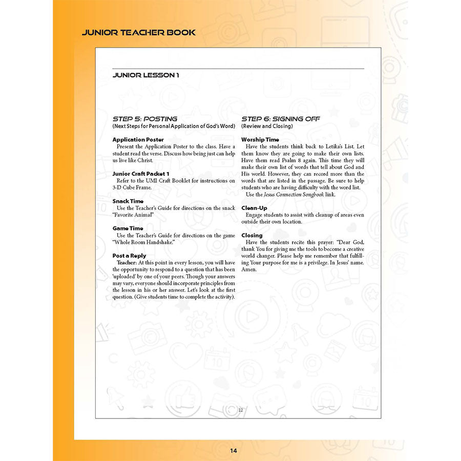 The Jesus Connection – Junior Teacher’s Guide