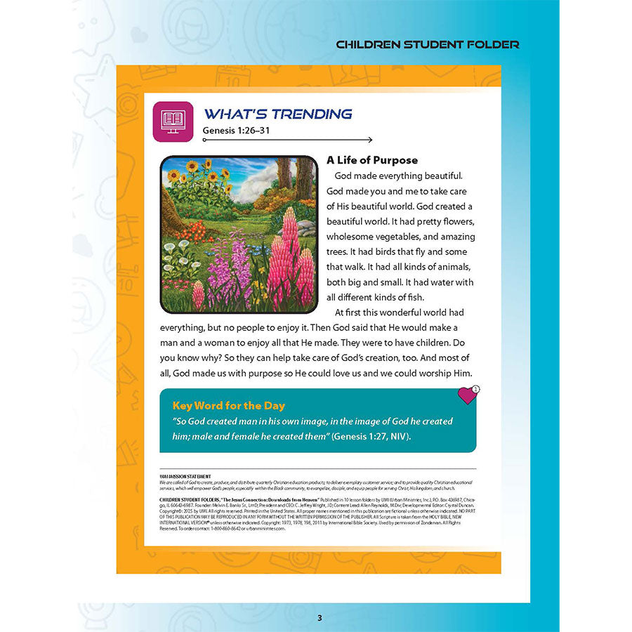 The Jesus Connection – Children Student Folders