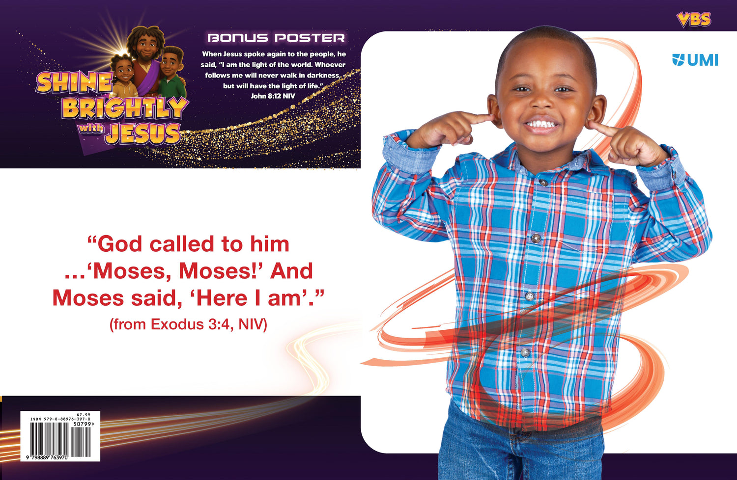 Bible Verse Posters Pre Pri VBS 2026 (10 pK) Shine Brightly w/Jesus