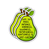 (3Pcs) The Fruit of The Spirit Joy Love Peace Christian Sticker Inspirational Quotes Bible Verse Jesus Vinyl Decal Stickers for Tumbler Laptop Kindle Water Bottles Book Phone Car- Size 3x2