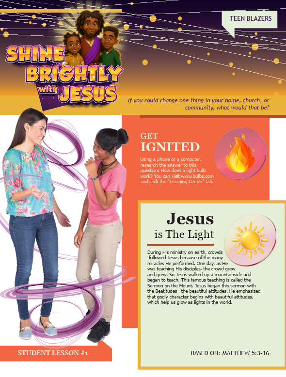 Teen Student Magazine Shine Brightly w/Jesus