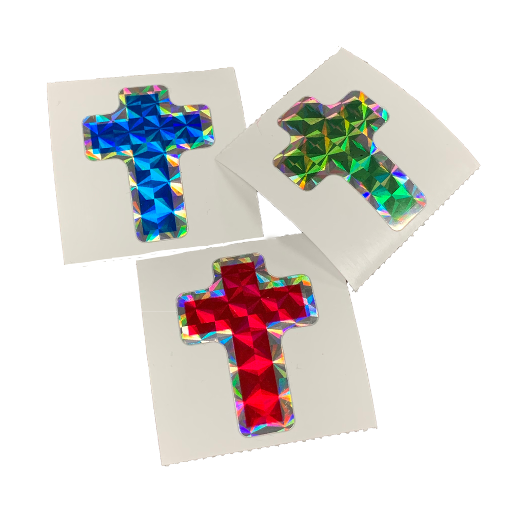 Bling Cross Stickers